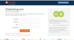 Desktop Screenshot of chiphosting.com