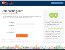 Tablet Screenshot of chiphosting.com